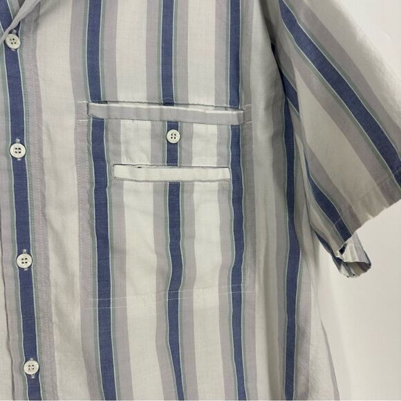 LEVI’S Men’s Vintage Striped Casual Button Down Short Sleeve Top Sz XL - Picture 3 of 9